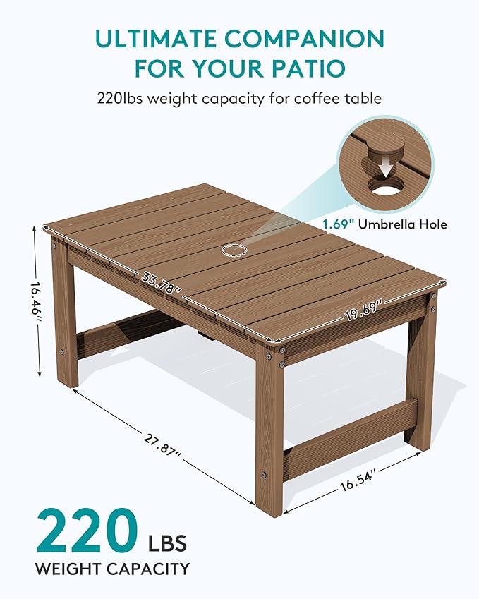 SERWALL Outdoor Coffee Table - Image 3