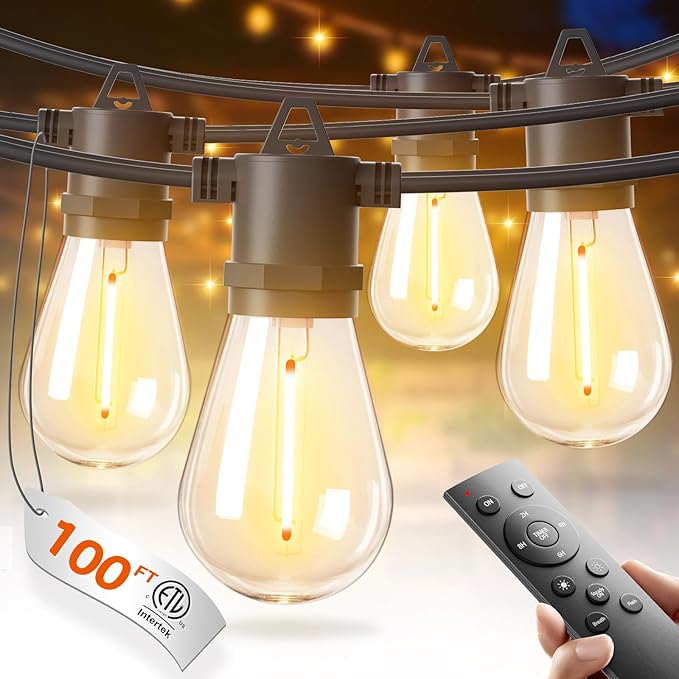 addlon 100FT LED Outdoor String Lights by addlon