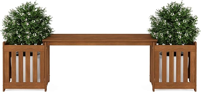 FURINNO FG19455 Tioman Hardwood Outdoor Lifestyle Flowerbox - Image 4