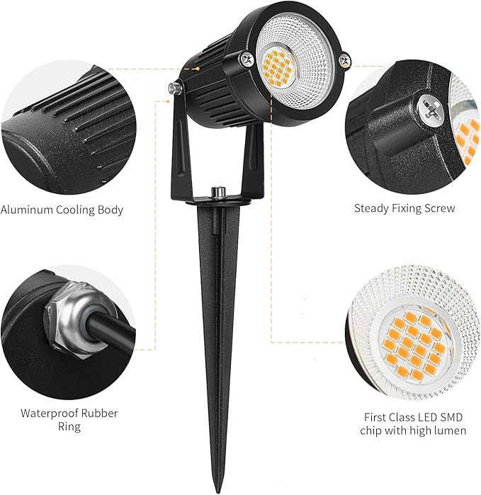 Low Voltage Landscape Lights Outdoor: 7W 700LM LED Landscape Lighting - Image 4