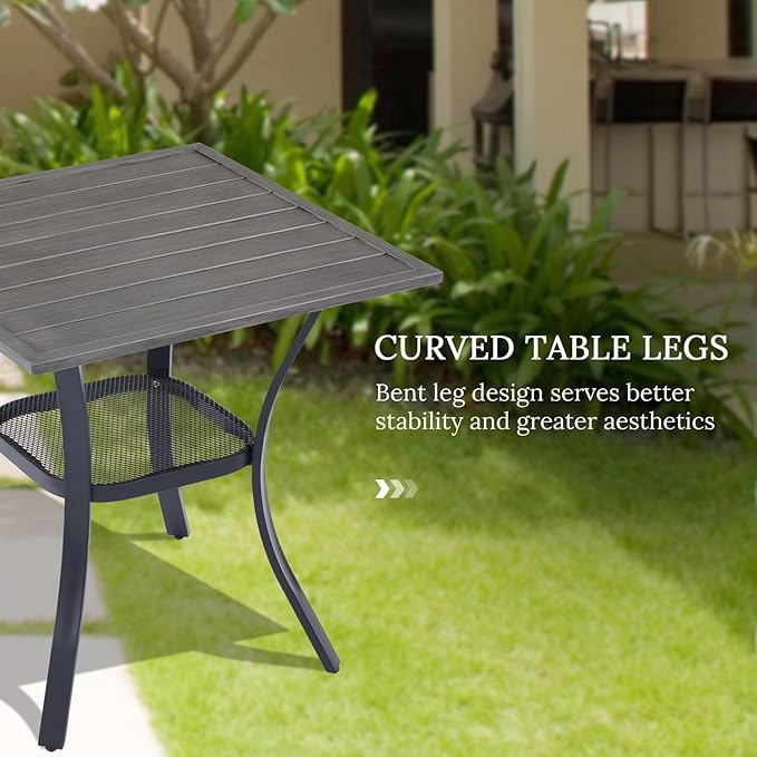 VICLLAX 3 Pieces Patio Dining Set - Image 6