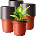 200 PCS Plastic Nursery Pots, 4 Inch Seedling Starting Pot by Baaxxango