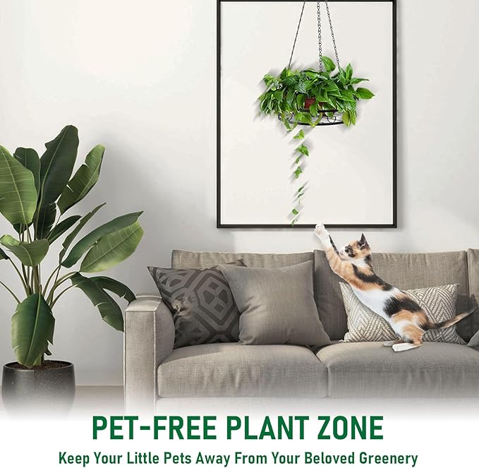 4-Pack Metal Hanging Planters for Outdoor Plants - Image 6