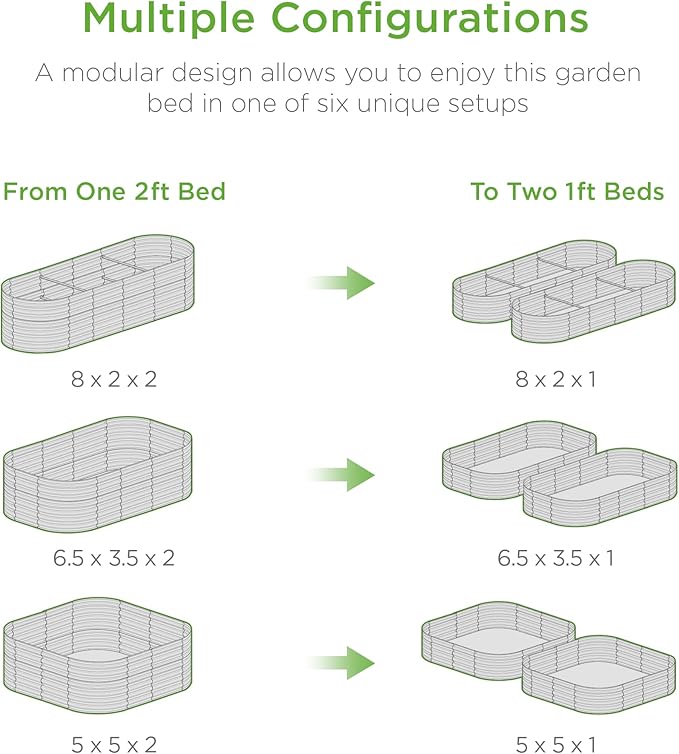 Best Choice Products 8x2x2ft Metal Raised Garden Bed, Oval Outdoor Deep Root - Image 3