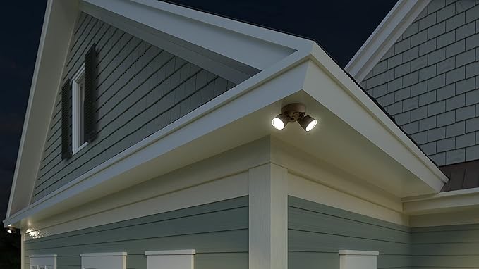 Lithonia Lighting HomeGuard 2-Light LED Outdoor Flood Lights, Outdoor LED Lights - Image 9