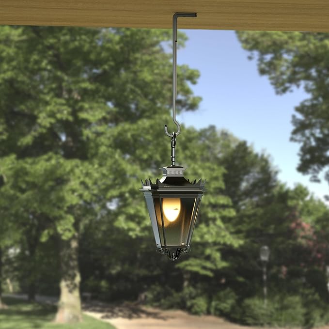 8 Inch 2 Pack Black Heavy Duty Outdoor Plant Hangers, Iron Hanging Plant - Image 9