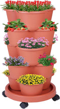 5-Tier Vertical Garden Tower Stackable Planter by Pinky+Family