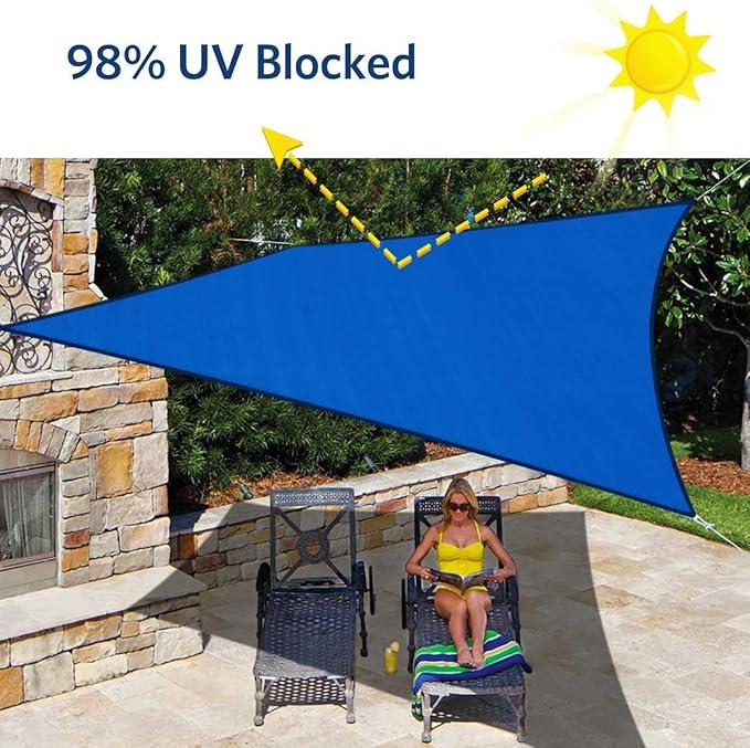 Quictent 20x16ft 185G HDPE Rectangle Sun Shade Sail Canopy 98% UV Block Outdoor - Image 8