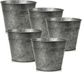 Briful 5PCS Galvanized Buckets 7.1In Rustic Farmhouse Metal Bucket Galvanized by Briful