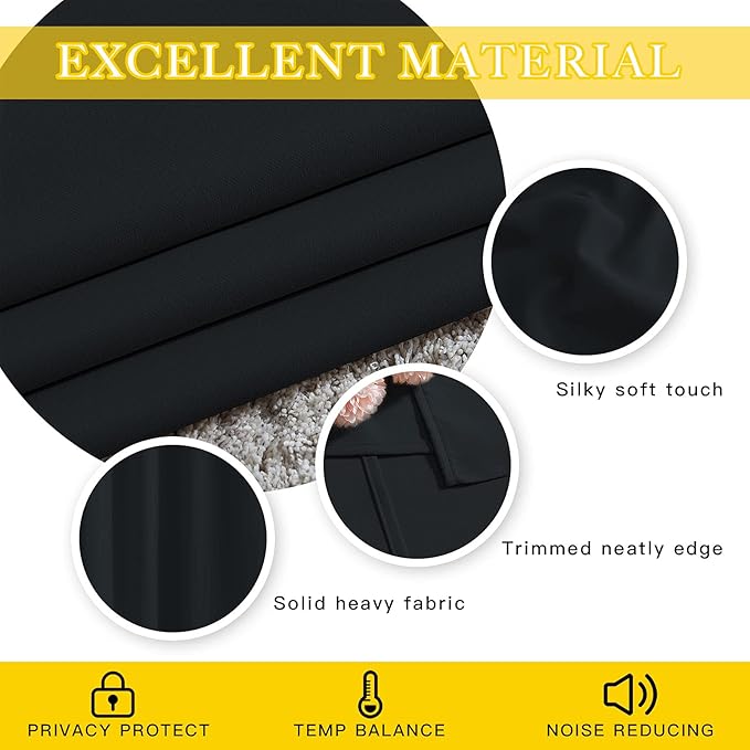 NICETOWN Blackout Curtain for Sliding Glass Door, Patio Door Curtains, Thermal - Image 5