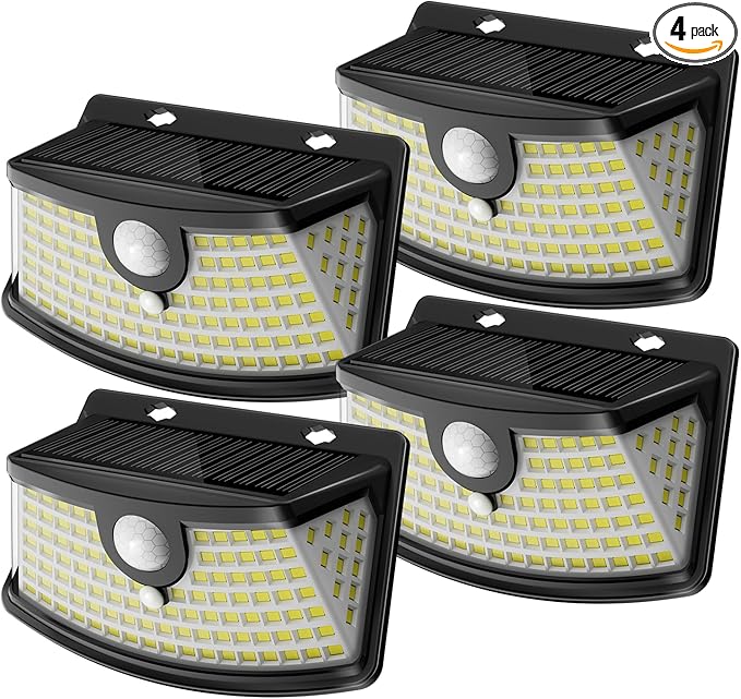 Aootek New Solar Motion Sensor Lights 120 LEDs by Lightupeveryconer