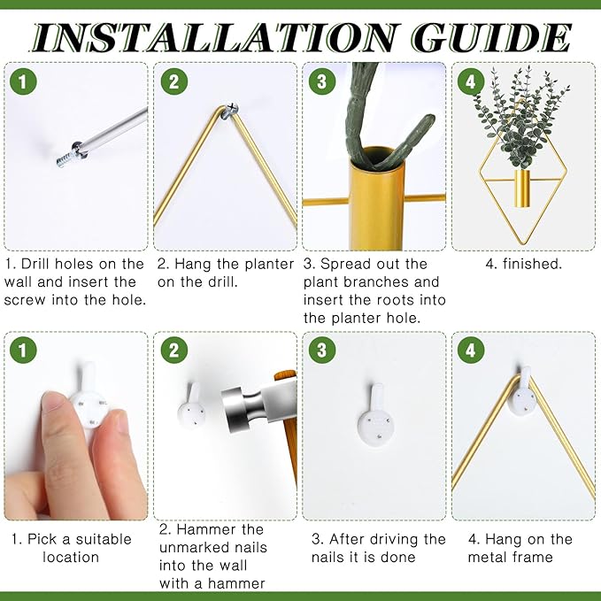 Jexine 4 Pcs Hanging Planters - Image 3