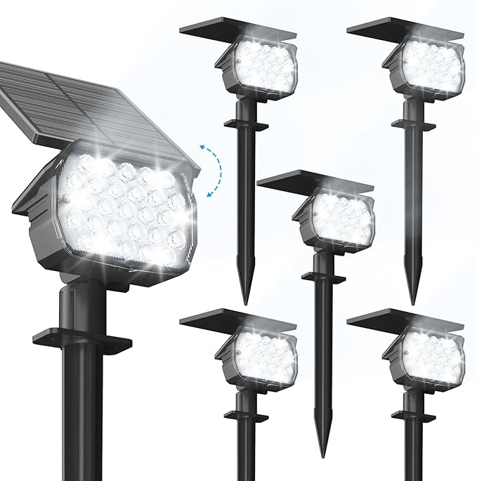 VOLISUN Solar Spotlight Outdoor, IP67 Waterproof Solar Landscape Spot by VOLISUN