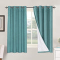 H.VERSAILTEX Linen Blackout Curtains 63 Inches Long 100% Absolutely Blackout by HVERSAILTEX