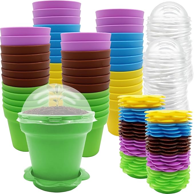 PURPLE STAR 1N 50 Packs Cupcake Plant Nursery Pots by PurpleStar