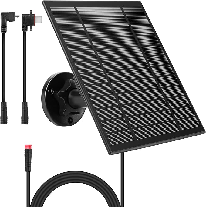 5W Solar Panel Compatible with Blink Outdoor 4/Blink XT/XT2 and Blink Outdoor by Unknown