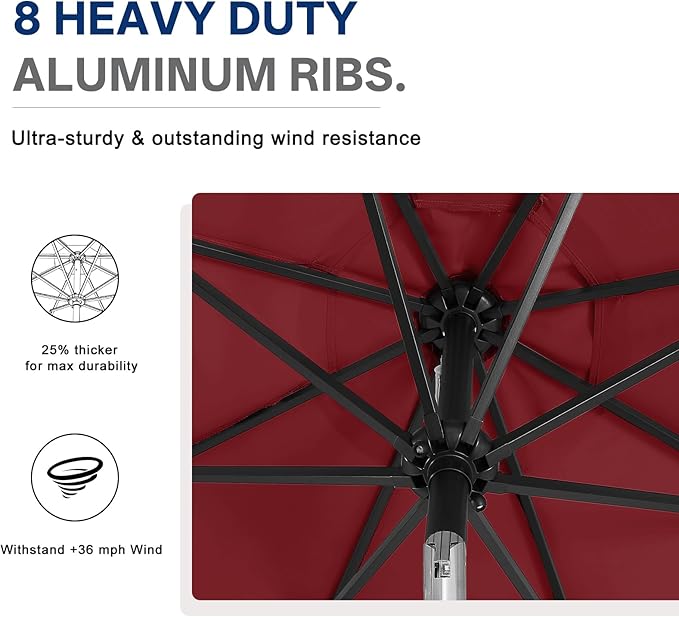 ABCCANOPY Durable Solar Led Patio Umbrellas - Image 7