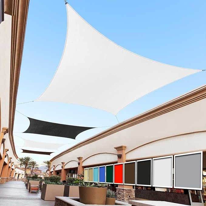 Royal Shade 16' x 20' White Rectangle Sun Shade Sail Canopy Outdoor Patio by RoyalShade