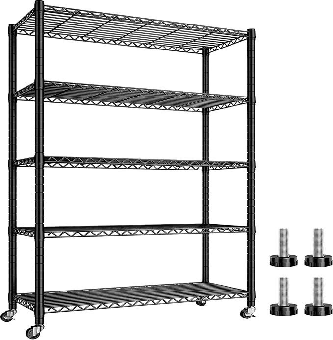 Xcity Storage Shelves, 5 Tier Heavy Duty Metal Shelving Unit by Unknown