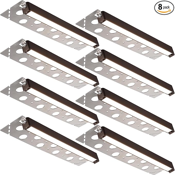 LEONLITE 8-Pack 12 Inch LED Hardscape Lighting, Update Retaining Wall Lights by LEONLITE