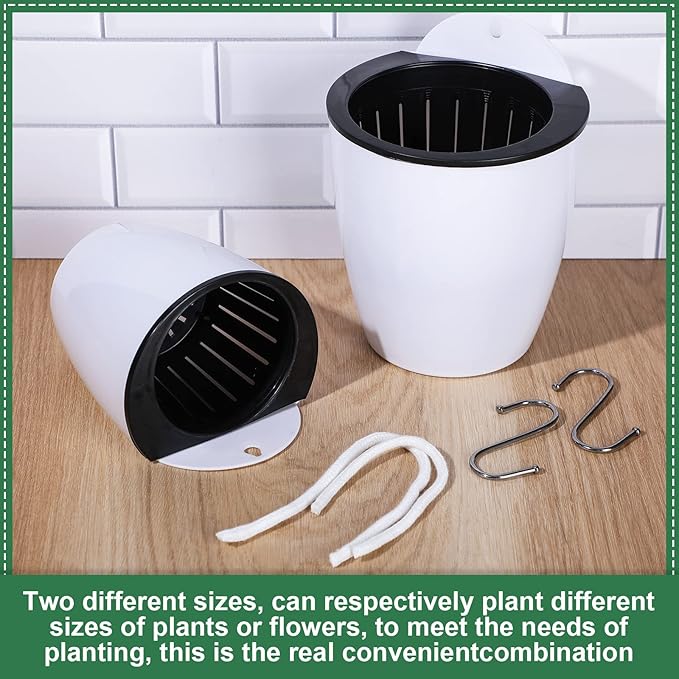 Amyhill 16 Pcs 5'' and 4.33'' Self Watering Hanging Planter - Image 4