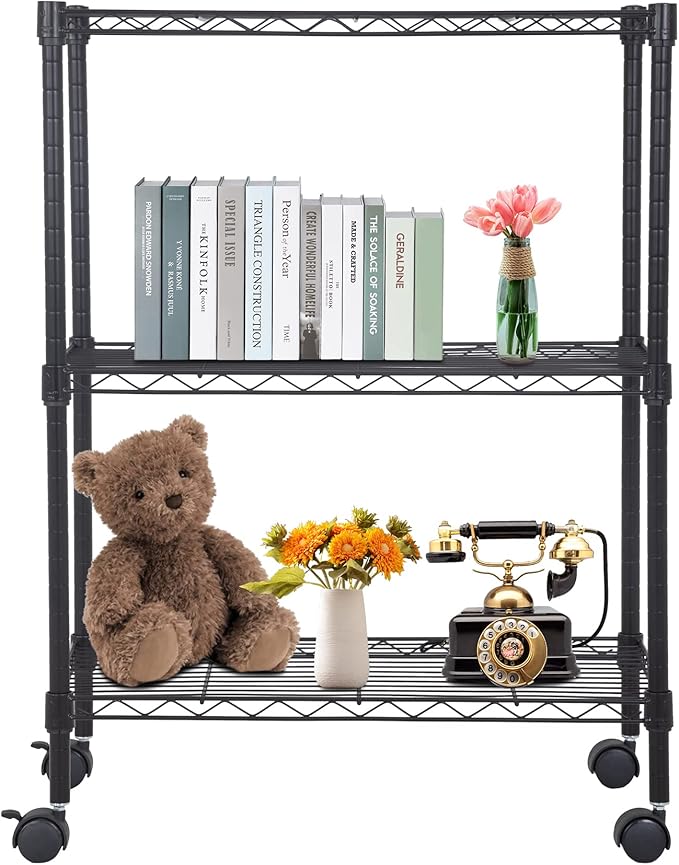 BestOffice | 3-Tier Wire Storage Shelves by BestOffice