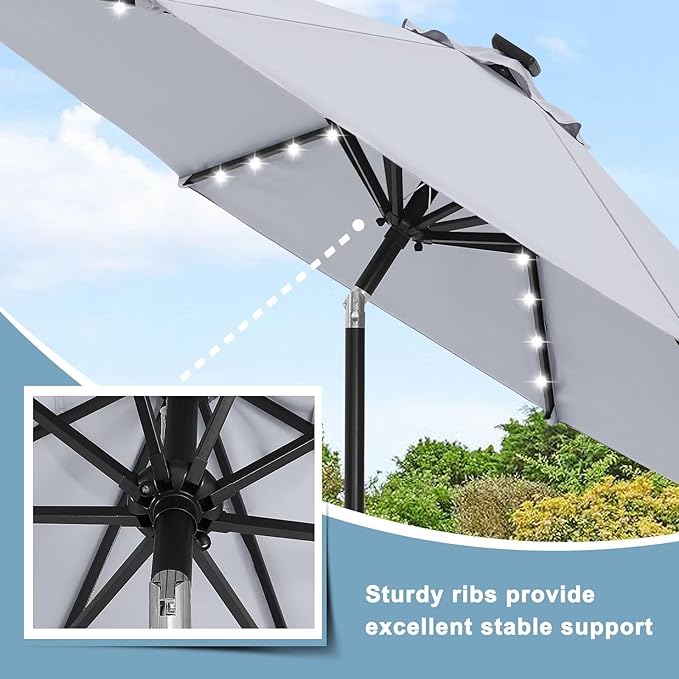 ABCCANOPY Durable Solar Led Patio Umbrellas - Image 6