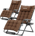 UDPATIO Oversized Zero Gravity Chair Set of 2, 29In XL Patio Reclining Chair by UDPATIO