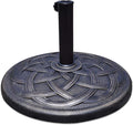 Giantex 43lbs Patio Market Umbrella Base, Heavy Duty Outdoor Stand, Cast Iron by Giantex