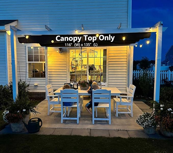 Pergola Shade Cover Replacement Canopy Top Compatible - Image 4