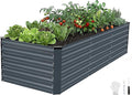 INNO STAGE 8x3x2ft Galvanized Raised Garden Bed, Raised Garden Bed Kit-Metal by INNOSTAGE