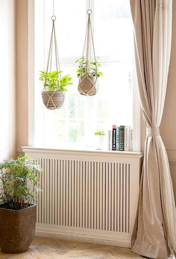 Dahey Macrame Plant Hanger Indoor Hanging Planter Basket Handmade Woven Cotton - Image 2