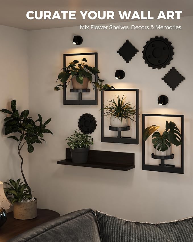 Bamworld Hanging Planters for Indoor Plants Wall Decor Living Room Plant Stand - Image 8