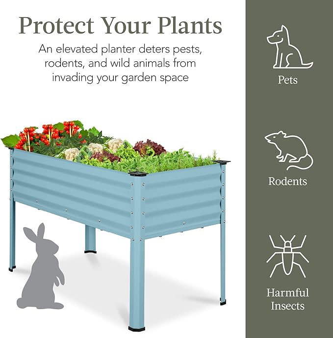 Best Choice Products 48x24x30in Galvanized Raised Garden Bed, Metal Elevated - Image 6