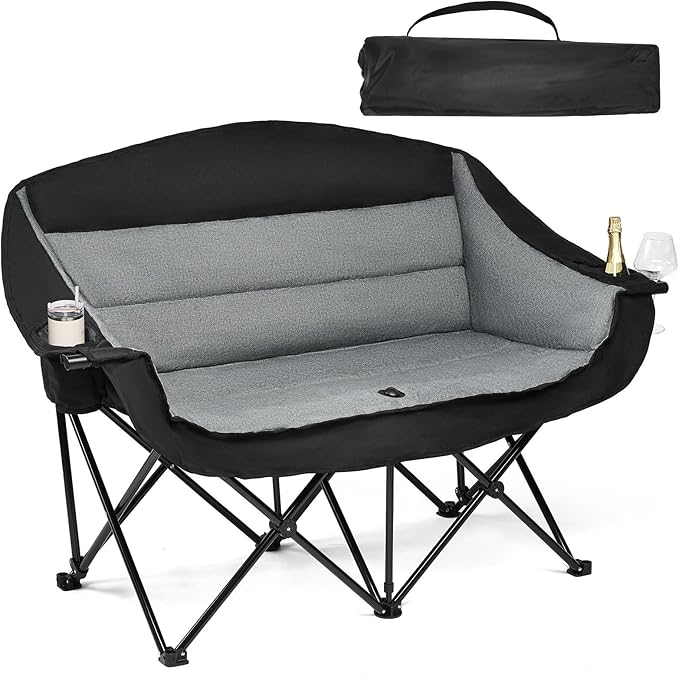 Double Camping Chair Loveseat by PUVASIA