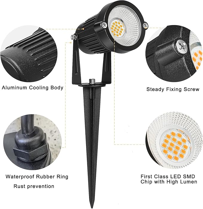 Low Voltage Landscape Lights IP65 Waterproof 7W 700LM LED Outdoor Lighting - Image 5