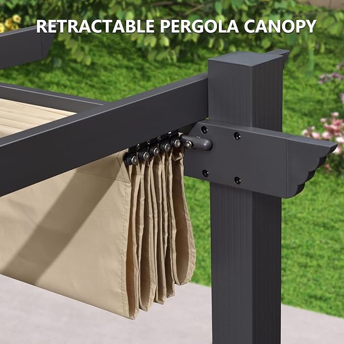 Pergola Shade Cover Replacement Canopy Top Compatible - Image 8
