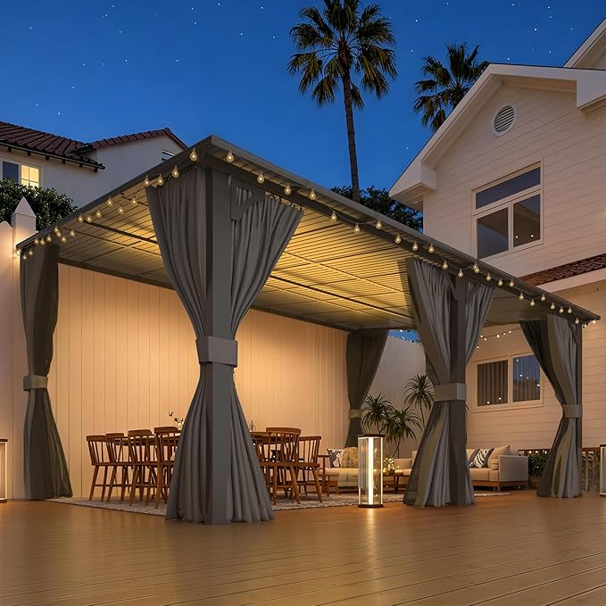 AECOJOY 16' x 12' Gazebo Outdoor Pergola - Image 5