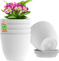 7 inch Plant Pots, 5 Pack Flower Pots by WSMKSZ