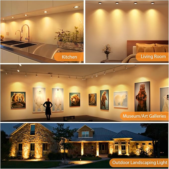 Mlambert 48 Pack MR16 LED Bulbs 50W Halogen Equivalent, 2700K Warm White - Image 4