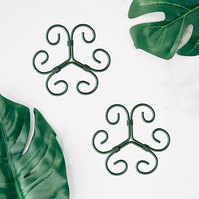 4PCS Green Iron Monstera Support, Uniquely Designed Plant Support Stakes - Image 6