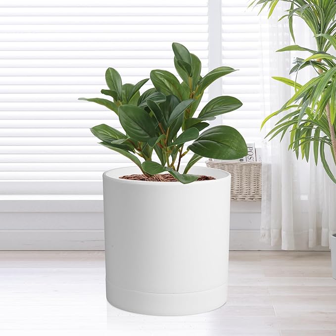 7/6.5/6/5/4 inch Flower Pots, 5 Pack Cylinder Plant Pots - Image 6