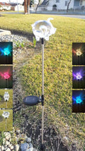 Solar Garden Stake Lights with Color Changing LED or Regular White LED by Ntertainment+House