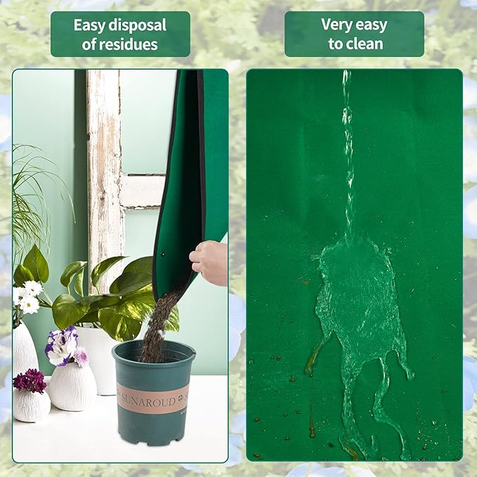 Plant Repotting Mat for Indoor Plants Transplanting Table Top Gardener Portable - Image 6