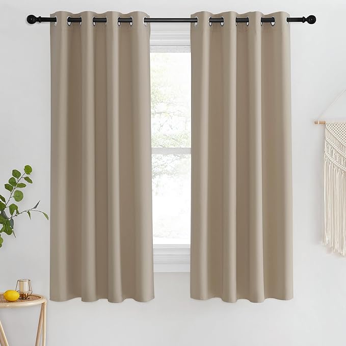 NICETOWN Blackout Short Curtain 63 inches Long by NICETOWN