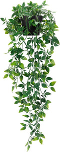 Whonline Fake Hanging Plants, Artificial Small Potted Plants by WHONLINE