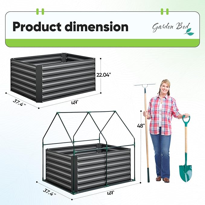 Quictent Raised Garden Bed Galvanized Raised Beds - Image 7