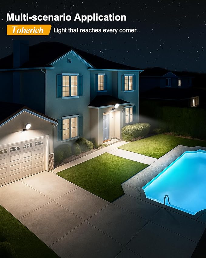 LED Barn Light 2 Packs, 150W 20000LM Yard Area Lights Dusk to Dawn Outdoor - Image 8