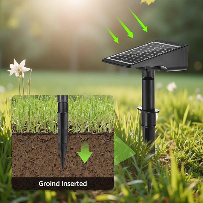 Solar Spot Lights Outdoor, 2 Pack Solar Landscape Spotlights 3 Lighting Modes - Image 6