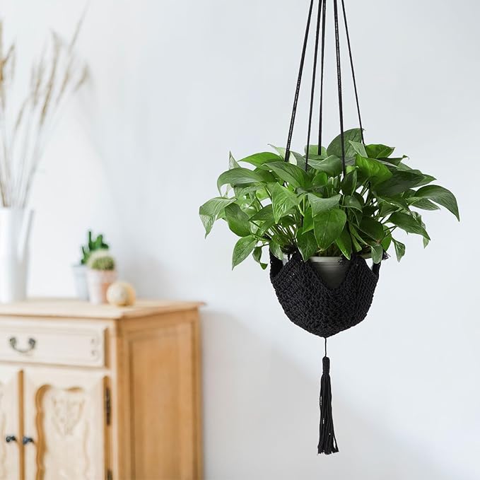 Shappy 2 Pack Jute Crochet Long Plant Hanger - Image 7